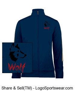 Wolf Emblem- Womens Medalist Jacket Design Zoom